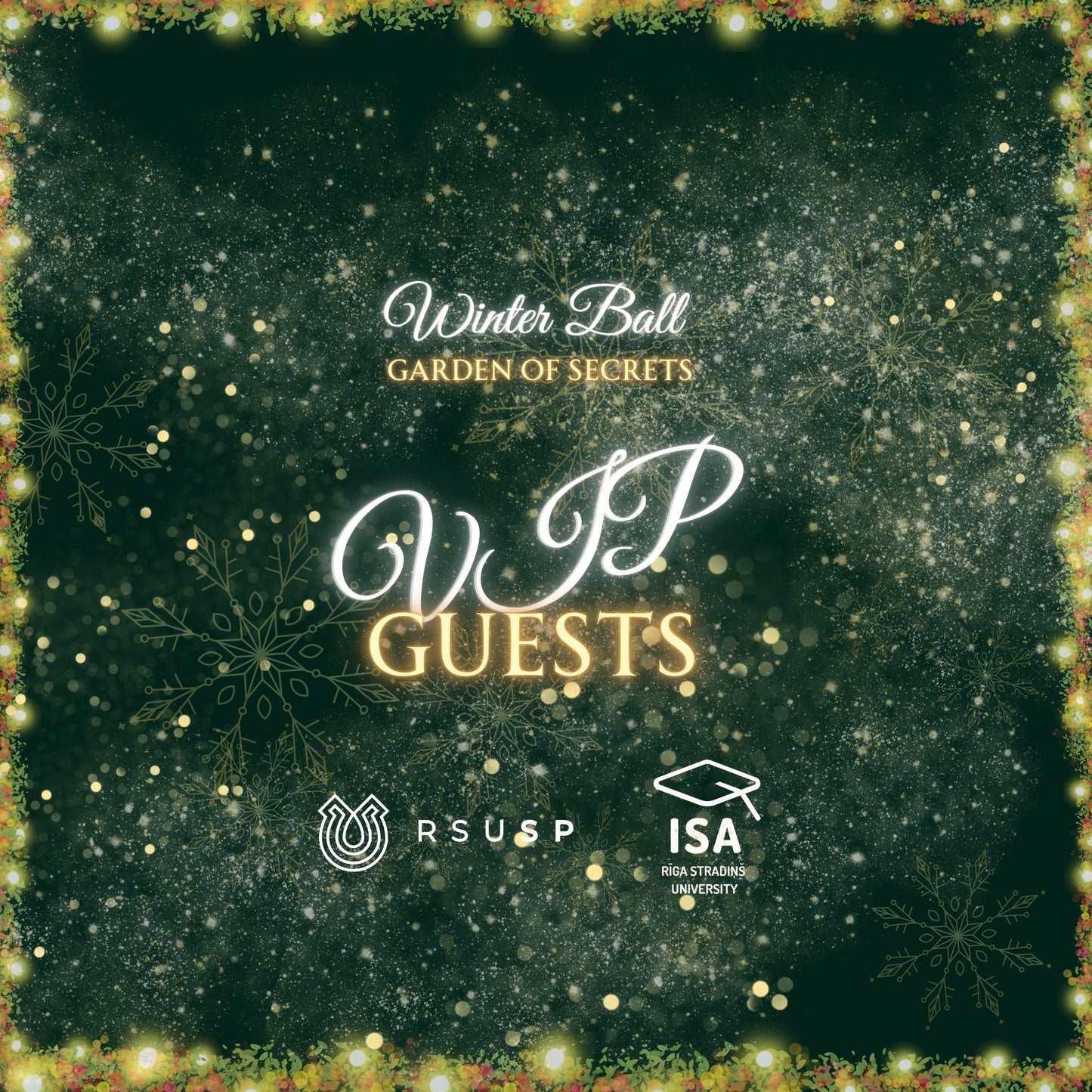Garden of Secrets - RSU SU Winter ball